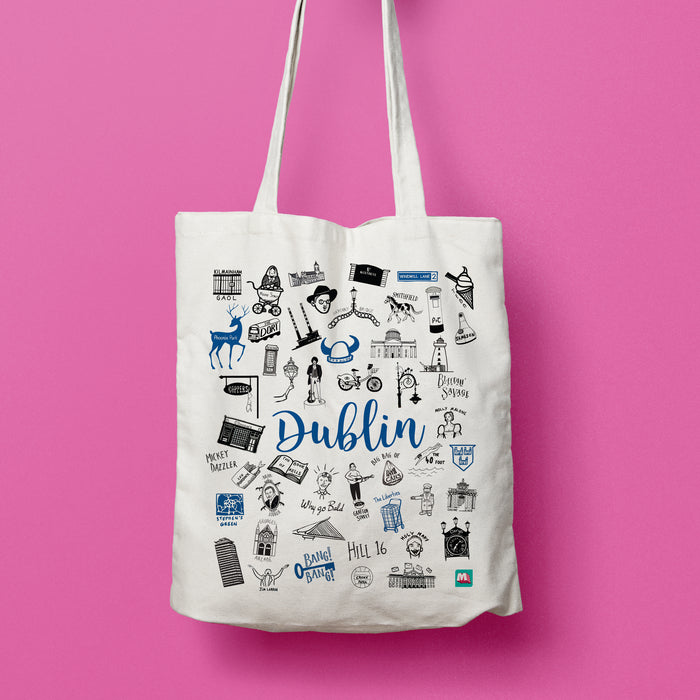 Dublin Doodles Tote Bag lp