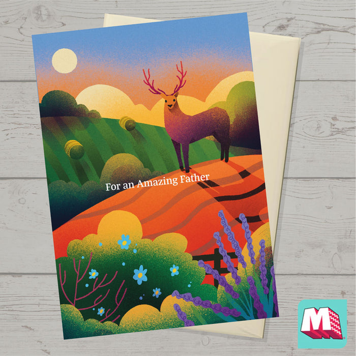 Stag - For an amazing father - Card