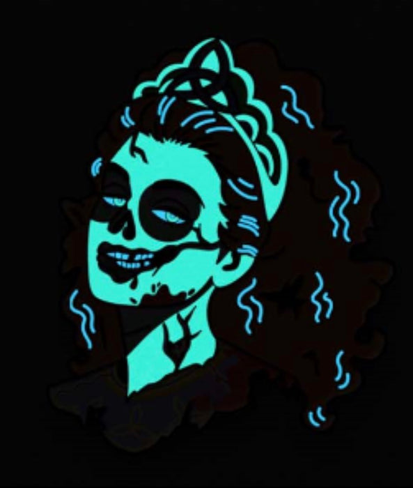 Glow in the dark Zombie Irish Dancer Enamel Pin