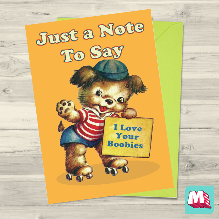Just A Note To Say Greeting Card