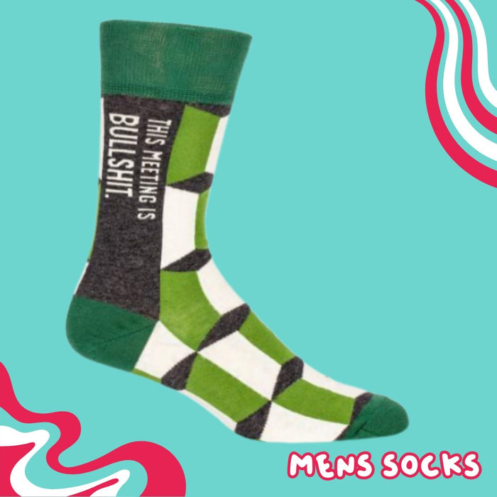 This Meeting Is Bullshit Men's Socks