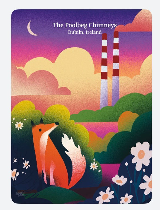 Poolbeg - Dublin wilds - Postcard