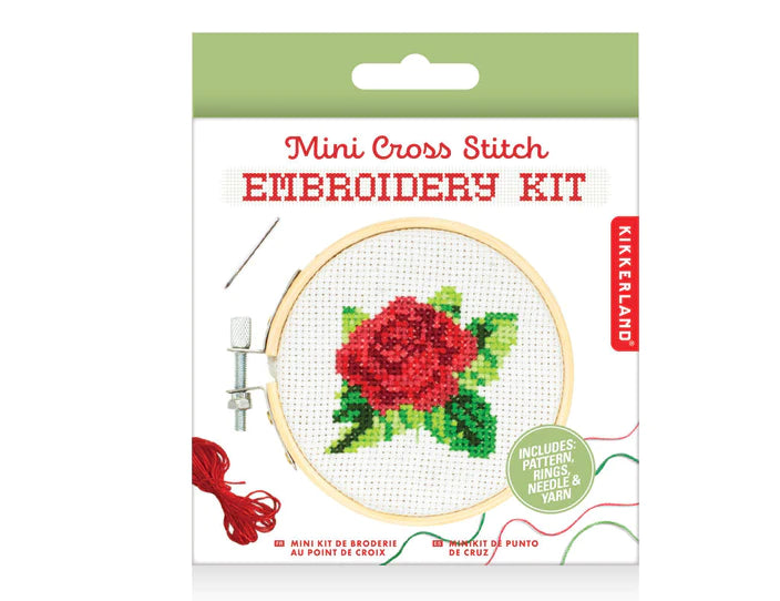 Rose Mini Cross Stitch Embroidery Kit