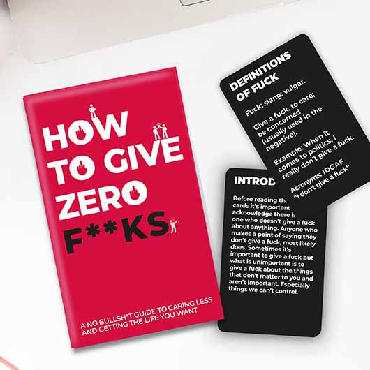 How To Give Zero Fucks - Card Game