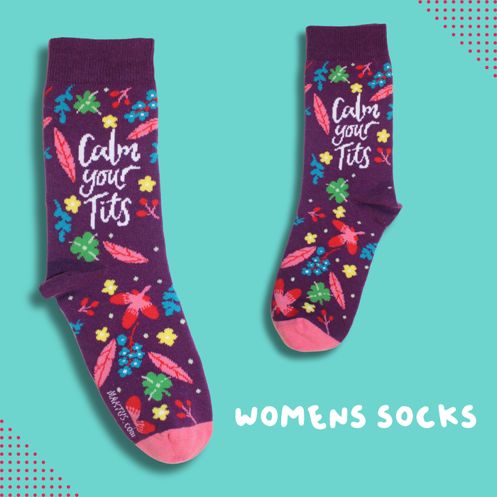 Calm Yer Tits Women's Socks