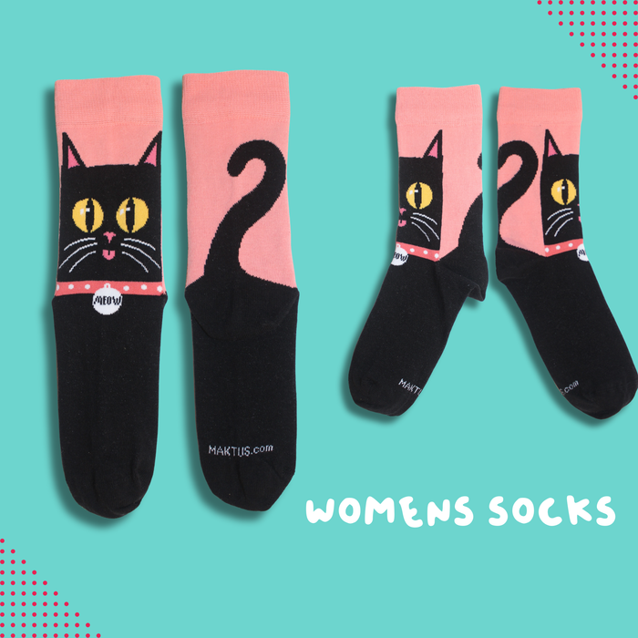 Black Cat Meow Women's Socks