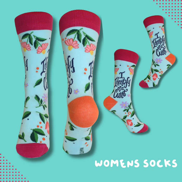 Identify as a Cunt Women's Socks