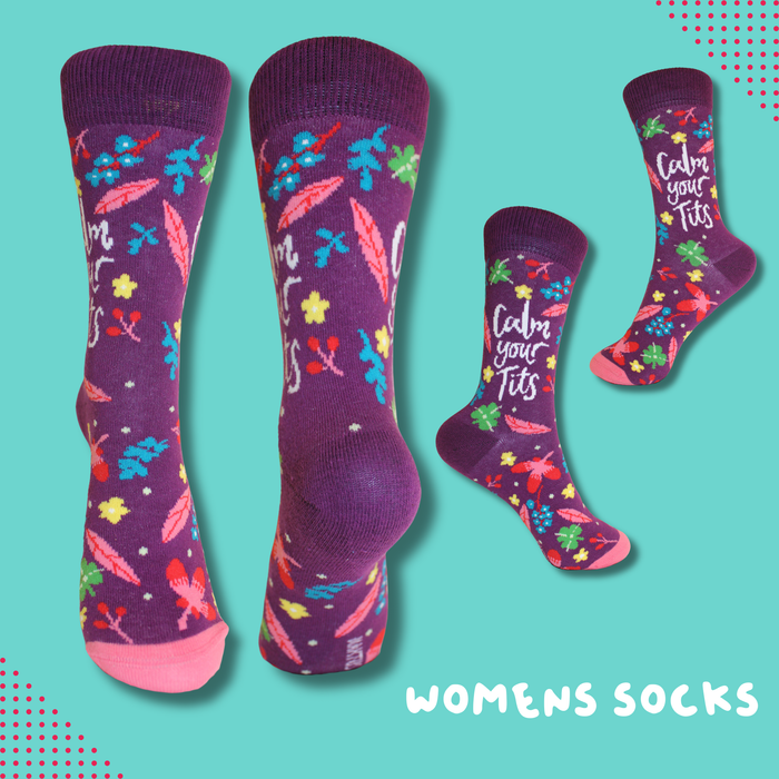 Calm Yer Tits Women's Socks