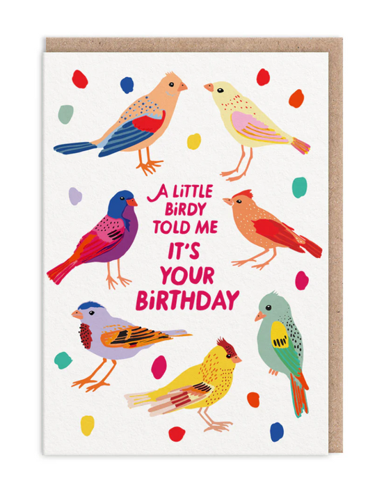 Birdies Happy Birthday Card