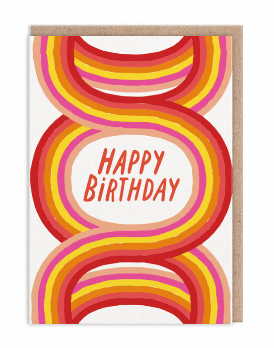 Rainbow Loops Happy Birthday Card