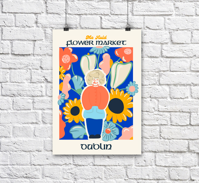 Me Auld Flower A3 Print
