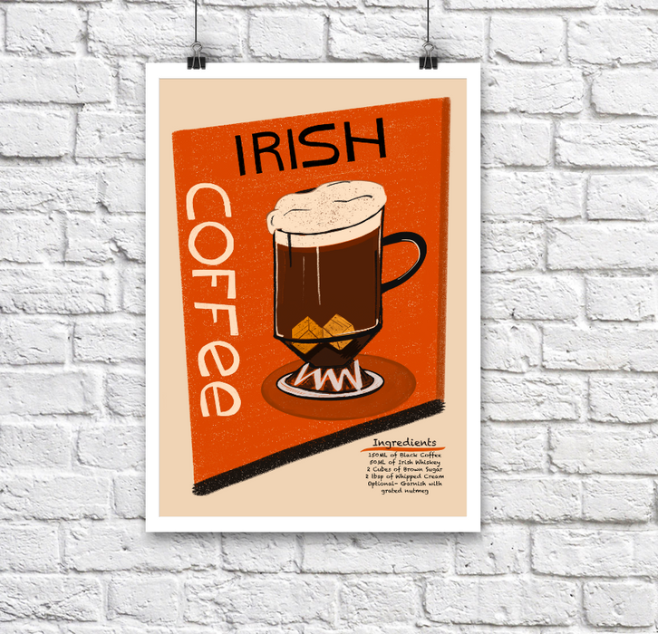 Irish Coffee A3 Print