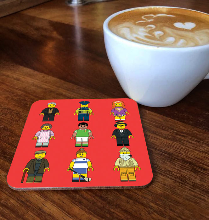 Little Yellow Irish People Coaster
