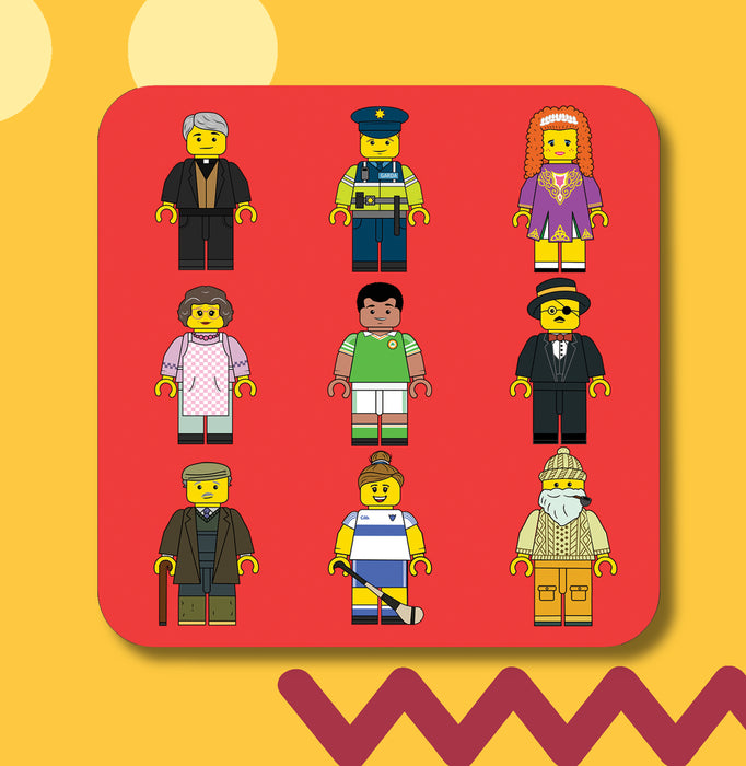 Little Yellow Irish People Coaster