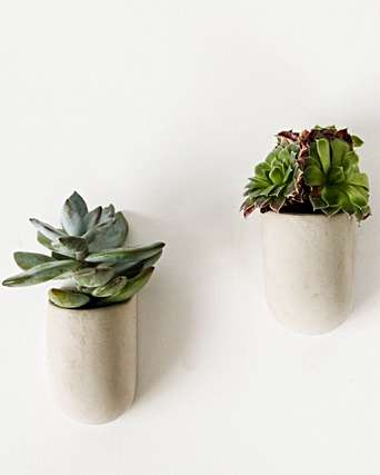 Concrete Magnetic Planters - Maktus