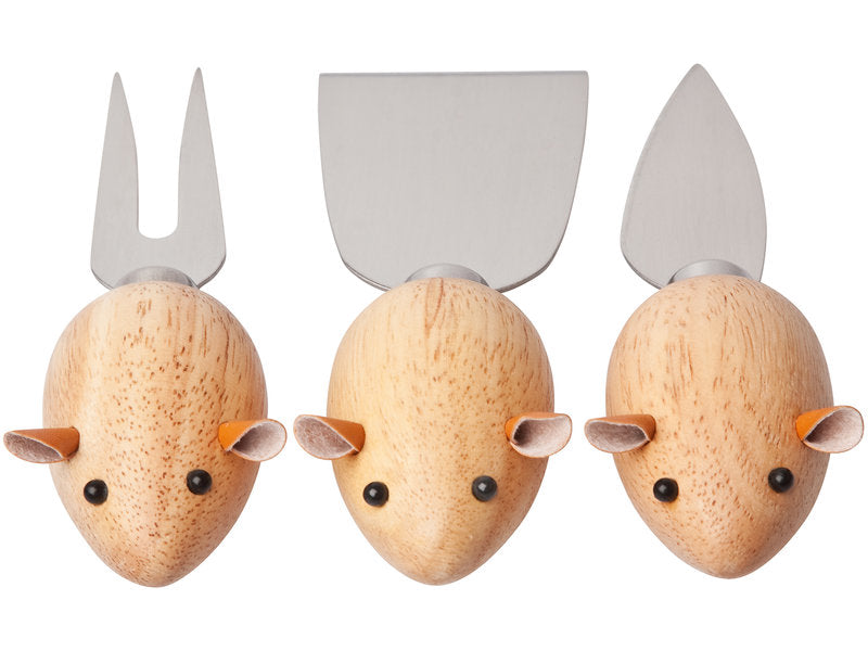 3 Blind Mice Cheese Knives - Maktus