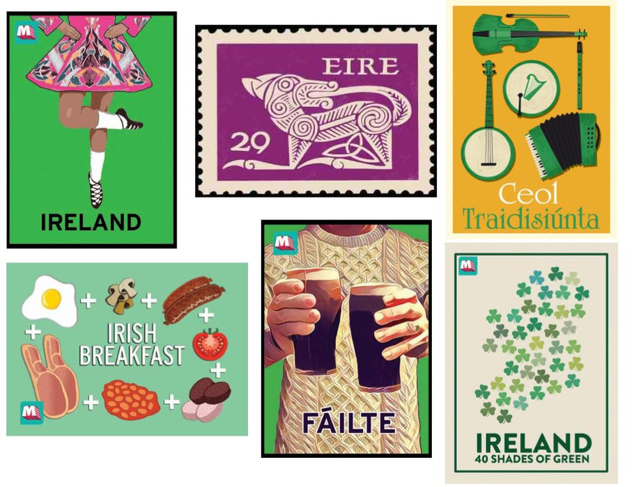 Irish Postcards Pack of 6
