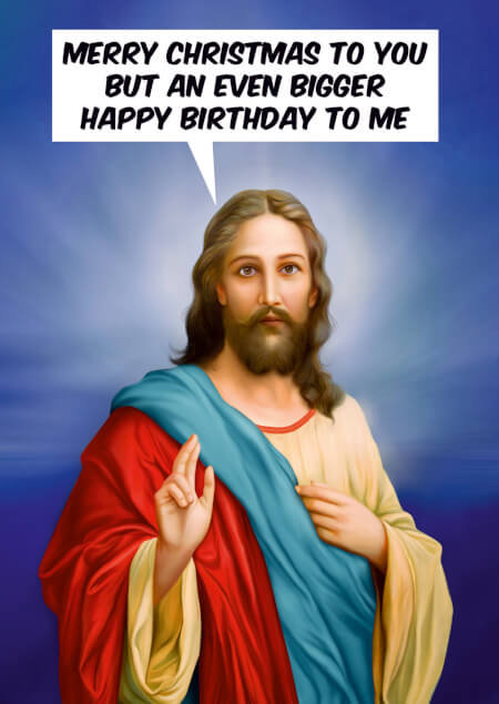Jesus Birthday Christmas Card