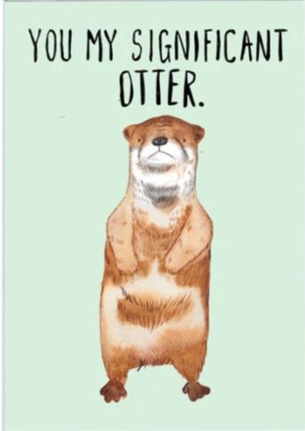 Will You Be My Significant Otter Plantable Valentines Day Card