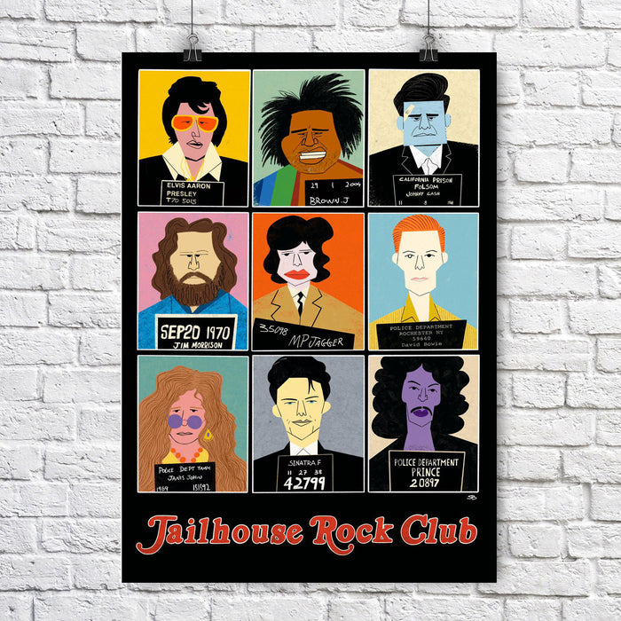 Jailhouse Rock Club - A3 Print