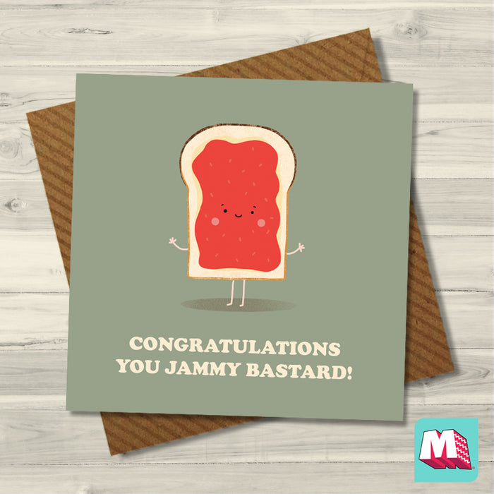 Jammy Bastard - Greeting Card