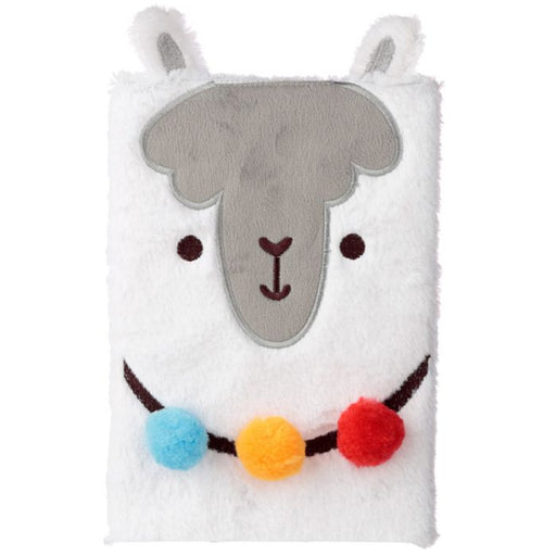 Fluffy Plush Notebook - Llama Design - Maktus