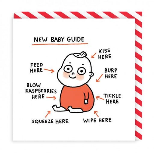 New Baby Guide (Square Greeting Card) - Maktus