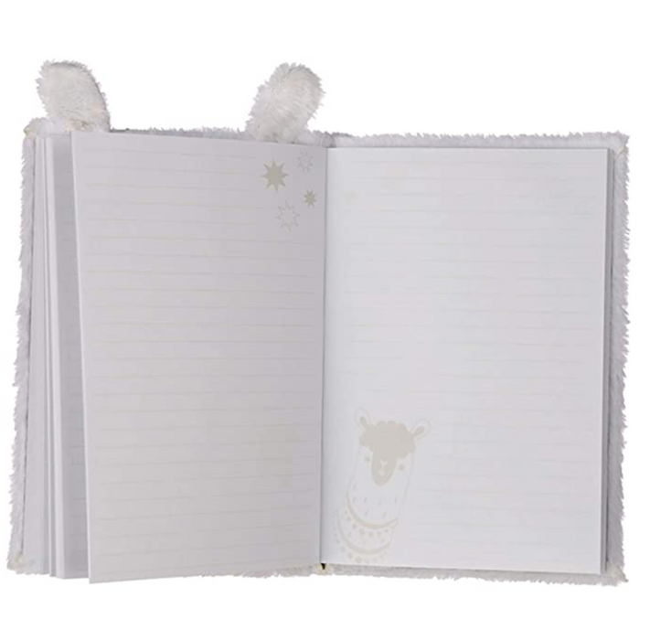 Fluffy Plush Llama Notebook