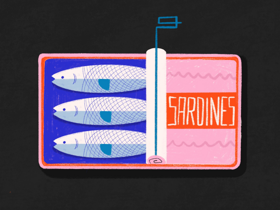 Sardines A3 Print