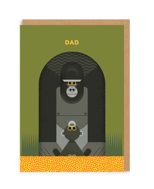 Dad Gorilla Greeting Card