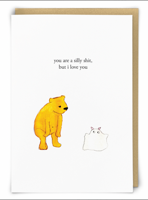 Silly Shit Greeting Card