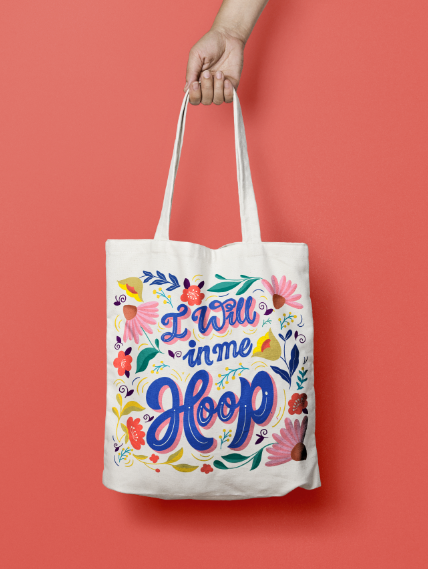 Novelty logo tote bag sales