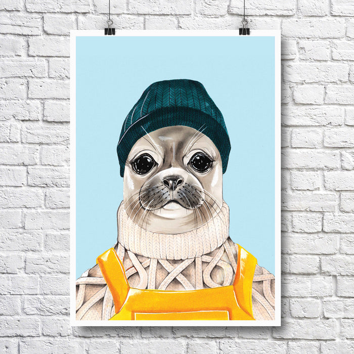 Animal A4 Print - Seal