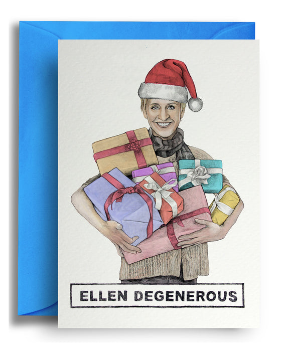 Ellen Degenerous Xmas Card