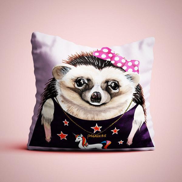 Hedgehog cushion cover - Maktus