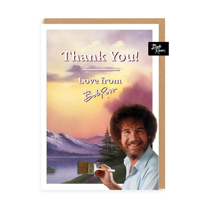 Sunset Mountain Thank You- Bob Ross — Maktus
