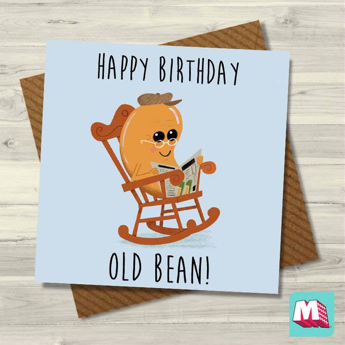 Old Bean - Greeting Card