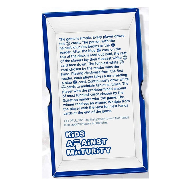 Kids Against Maturity Card Game