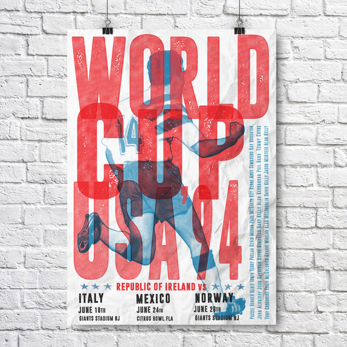USA '94 World Cup A3 Football Poster